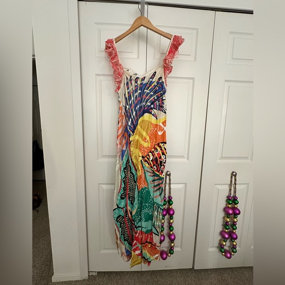 Anthropologie Conditions Apply Floral Dress, size large, multicolored - Picture 4 of 4